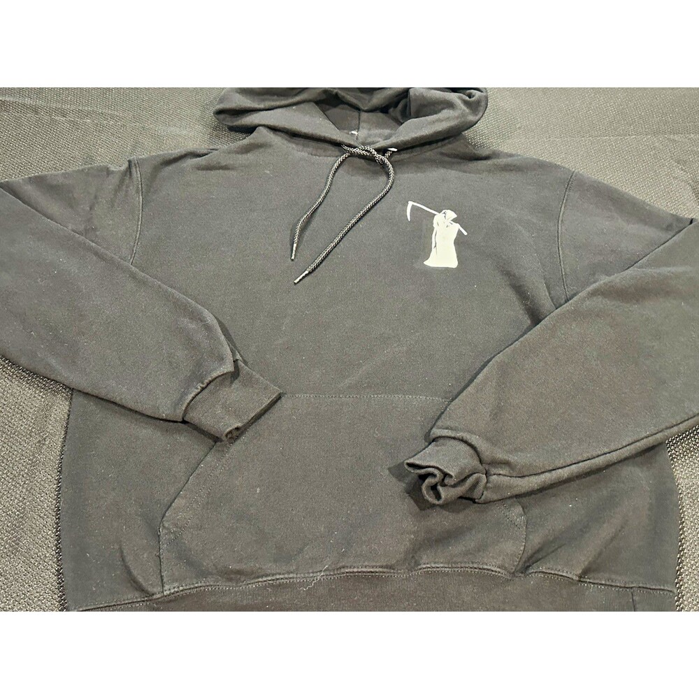 Champion Eco Men’s M Grim Reaper Hoodie “Why Aren’t You Dead Yet” Goth Horror
